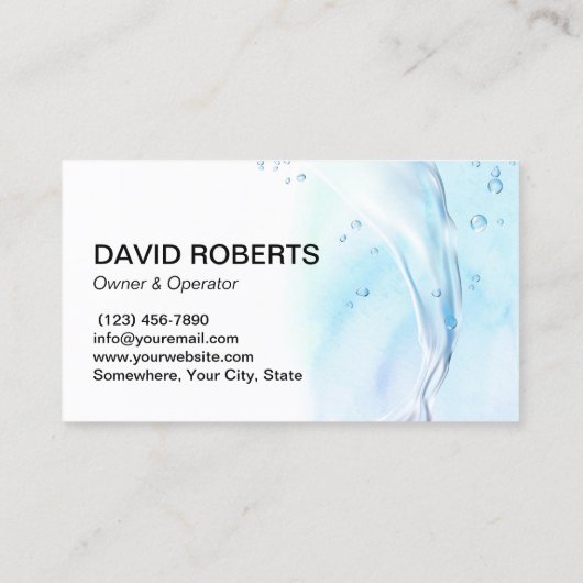 ハウスクリーニング清潔な水の流れを維持 名刺 (裏面)