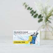 ハウスクリーニング清潔な水の流れを維持 名刺 (スタンド正面)