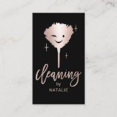 ハウスクリーニング笑顔フェザーダスターハウスキーピング 名刺 (正面)