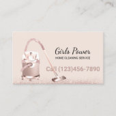 ハウスクリーニング赤面バラ金ゴールドカーペットクリーニング 名刺 (正面)