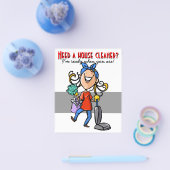 ハウスクリーニング、カスタムビジネスプロモーション。 チラシ (シングル)