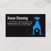 ハウスクリーニング | スプレーボトルホームロゴ 名刺 (正面)