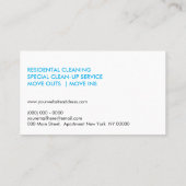 ハウスクリーニング 名刺 (裏面)