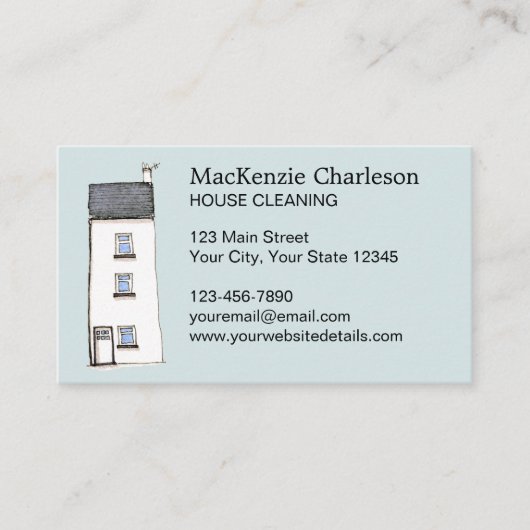 ハウスクリーニング 名刺 (正面)