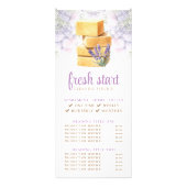 ハウスクリーニング 水彩 ソープ 価格表 ラックカード (正面)