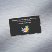 ハウスクリーニンモダングシンプルデザイン マグネット名刺 (インサイチュ)