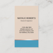 ハウスクリーニンモダングベゲイ&ブルーハウスキーピング 名刺 (裏面)