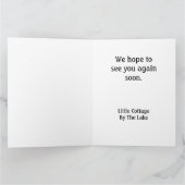 ハウスゲストサンキューレイクサイドレイクホームレンタル サンキューカード (内部)