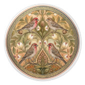 ハウスコビト鳥の陶器プルノブ セラミックノブ (正面)
