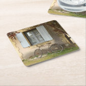 ハウスコフランスのースター スクエアペーパーコースター (アングル)