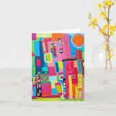 ハウスコール空白のノートカード カード (黄色い花)