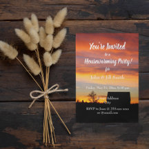 ハウスサンセットシルエット引っ越し祝いパーティーパーティー