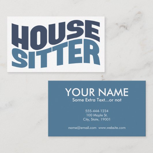 ハウスシッター名刺 名刺 (正面/裏面)