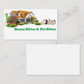 ハウスシッター&ペットシッター 名刺 (正面/裏面)