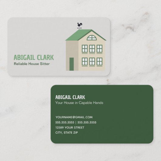 ハウスシッター 名刺 (正面/裏面)