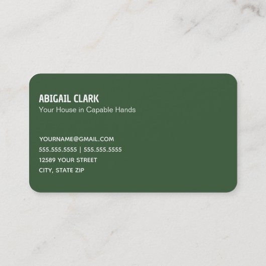 ハウスシッター 名刺 (裏面)