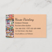 ハウスシティタウンアーバンホームズおもしろいウォーターカラーブッシーヌ 名刺 (正面)