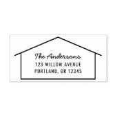 ハウスシルエットモダン差出人住所 セルフインキングスタンプ (デザイン)