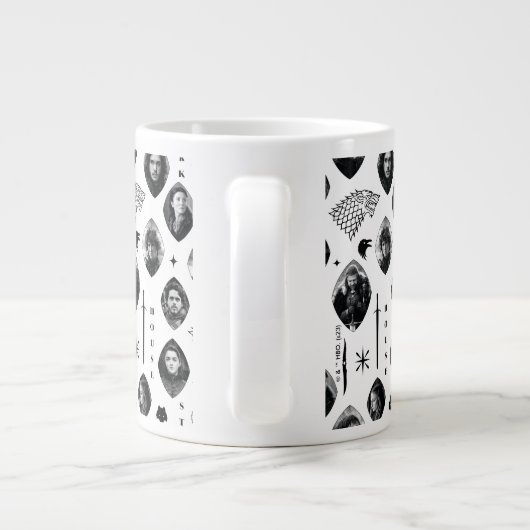 ハウススタークのアイコン&ポートレートパターン ジャンボコーヒーマグカップ (裏面)