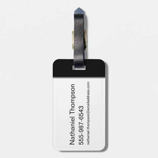 ハウススタークのアイコン&ポートレートパターン ラゲッジタグ (裏面縦)