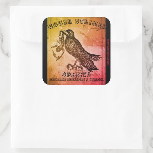 ハウスストリメルステッカー スクエアシール (バッグ)