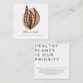 ハウススネーク植物専門植物学者 スクエア名刺 (正面/裏面)