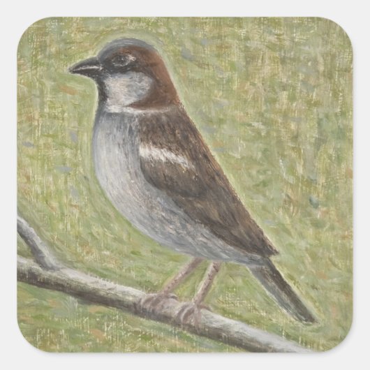 ハウススパロー2008 スクエアシール (正面)