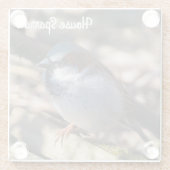 ハウススパロー ガラスコースター (裏面)