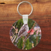 ハウススパロー キーホルダー (正面)