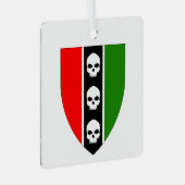 ハウススリーズスカルセラミックオーナメント メタルオーナメント (正面右)