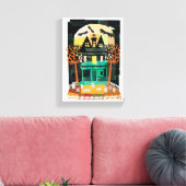 ハウスス幽霊のよく出るポックス キャンバスプリント (インサイチュ (リビング))