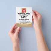 ハウスセールロゴ、不動産仲介業者、不動産代理広告業者 チラシ (手)