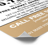 ハウスセールロゴ、不動産仲介業者、不動産代理広告業者 ポスター (角)