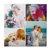 ハウスタイル4枚の写真(丸) タイル (正面)