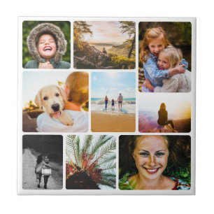 ハウスタイル9写真ウォールタイルコラージュ丸 タイル