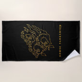 ハウスターガリエンアイコン ビーチタオル (正面)