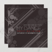 ハウスダンファンキースパーティの招待状 招待状 (正面/裏面)