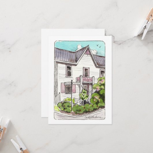 ハウスチョウアビクトリアンアクアインスティチュートフラットカード カード (正面/裏面インサイチュ)