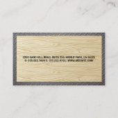 ハウスツールロゴ | 青写真の木鋼 名刺 (裏面)