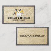 ハウスツールロゴ | 青写真の木鋼 名刺 (正面/裏面)