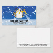 ハウスツールロゴ | 青写真 | 建築 名刺 (正面/裏面)