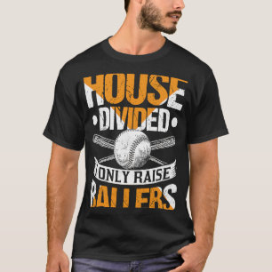 ハウスディビジョンIのみ上げボールソフトボールベースボール Tシャツ
