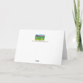 ハウスデザートマウンテンズウォーターカラーハッピーバースデー カード (裏面)