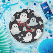 ハウストリッ幽霊のよく出るクトリートハロウィーン ペーパープレート (パーティー)