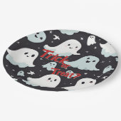 ハウストリッ幽霊のよく出るクトリートハロウィーン ペーパープレート (アングル)