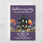 ハウスナニ幽霊のよく出るショナルハローウィンパーティ 招待状 (正面)