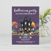 ハウスナニ幽霊のよく出るショナルハローウィンパーティ 招待状 (スタンド正面)