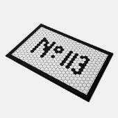 ハウスナンバアパートメントヴィンテージタイルデザイン113 ドアマット (アングル)