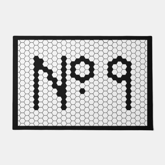 ハウスナンバアパートメントヴィンテージタイルデザイン9 ドアマット (正面)