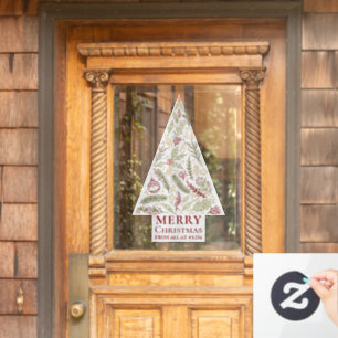 ハウスナンバーでの聖降誕祭お目出とう ウィンドウサイン